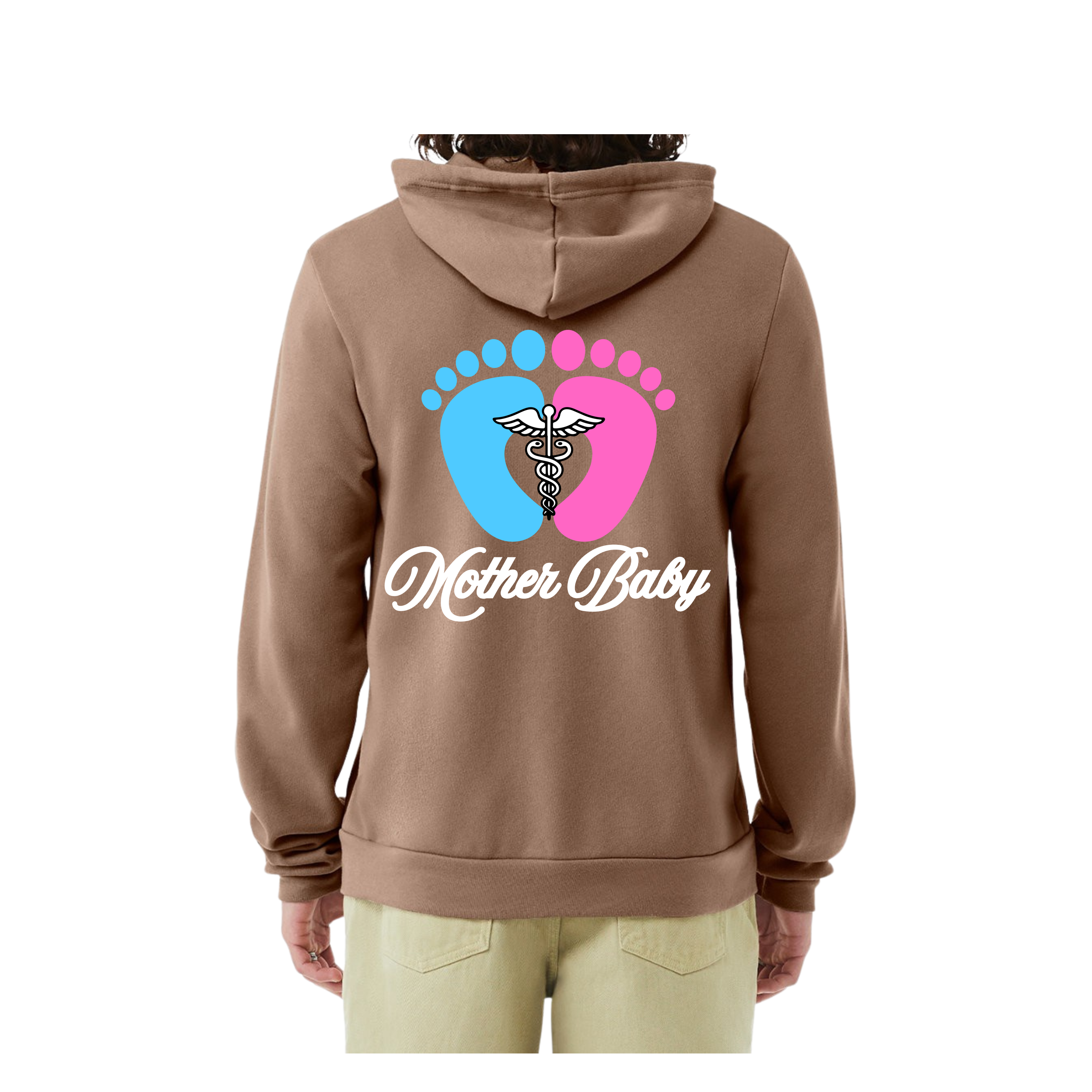 Mother Baby Postpartum Full Zip Hoodie
