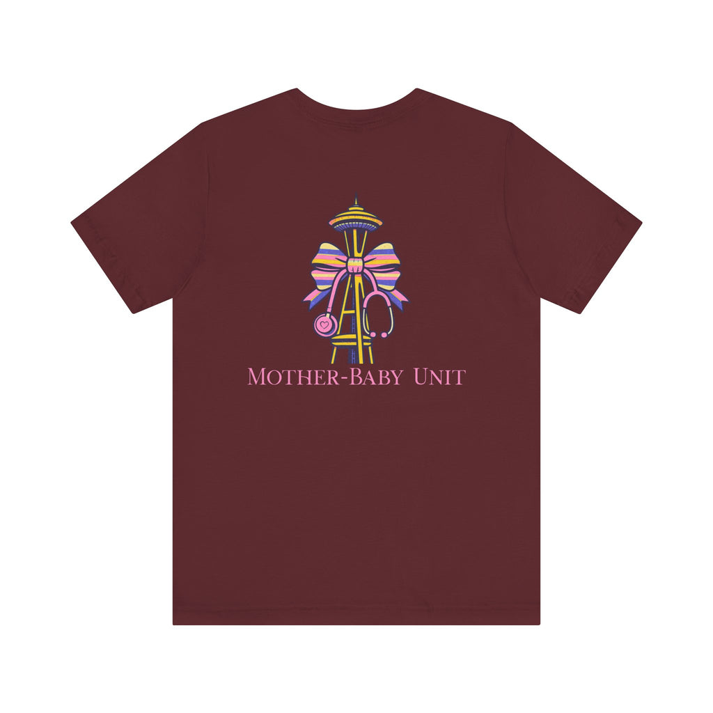 Mother-Baby/Parent-Baby/Postpartum Tee with Space Needle