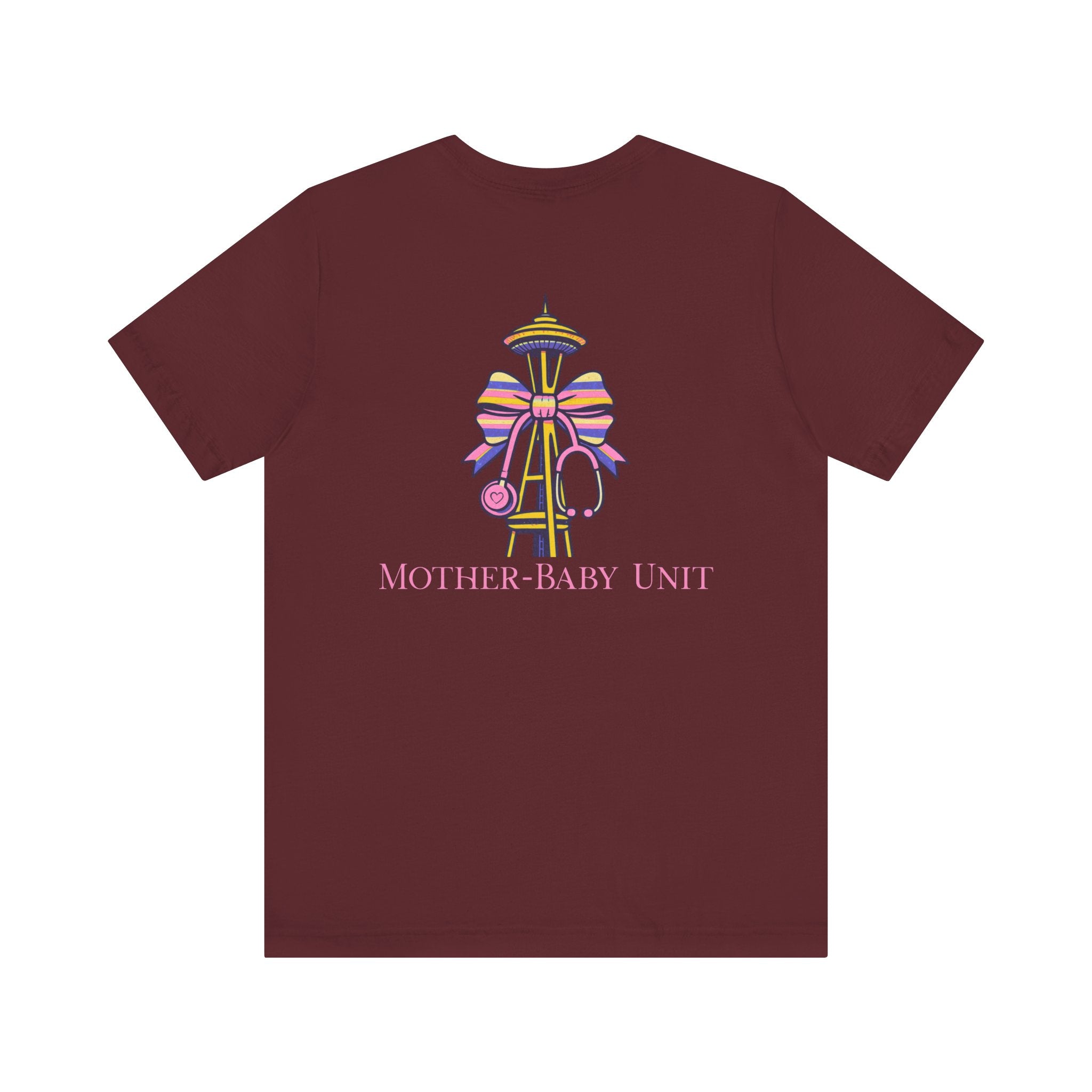 Mother-Baby/Parent-Baby/Postpartum Tee with Space Needle