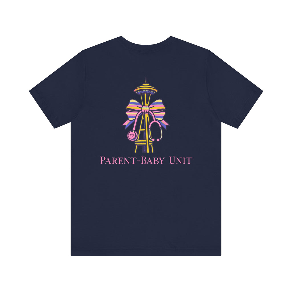 Mother-Baby/Parent-Baby/Postpartum Tee with Space Needle