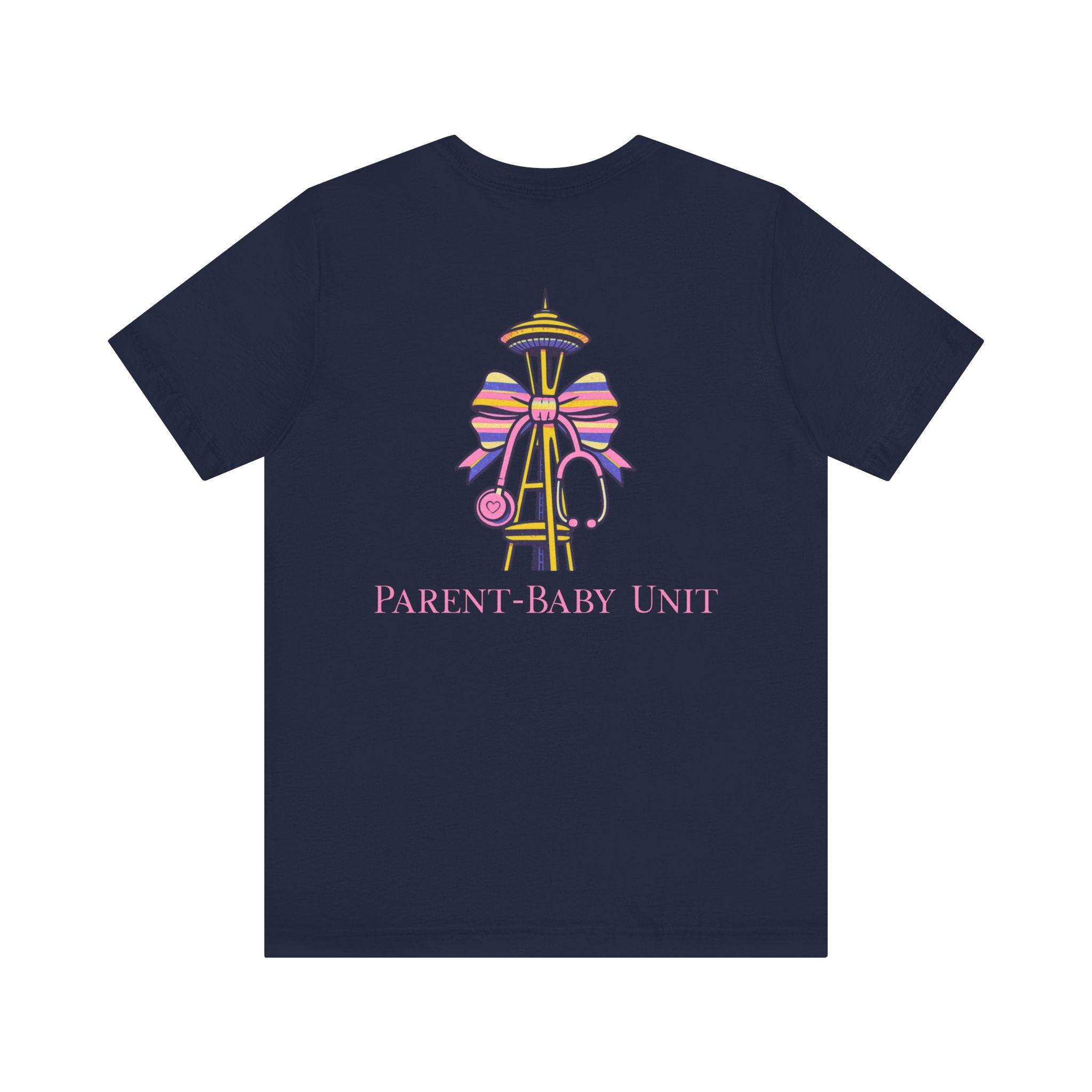 Mother-Baby/Parent-Baby/Postpartum Tee with Space Needle