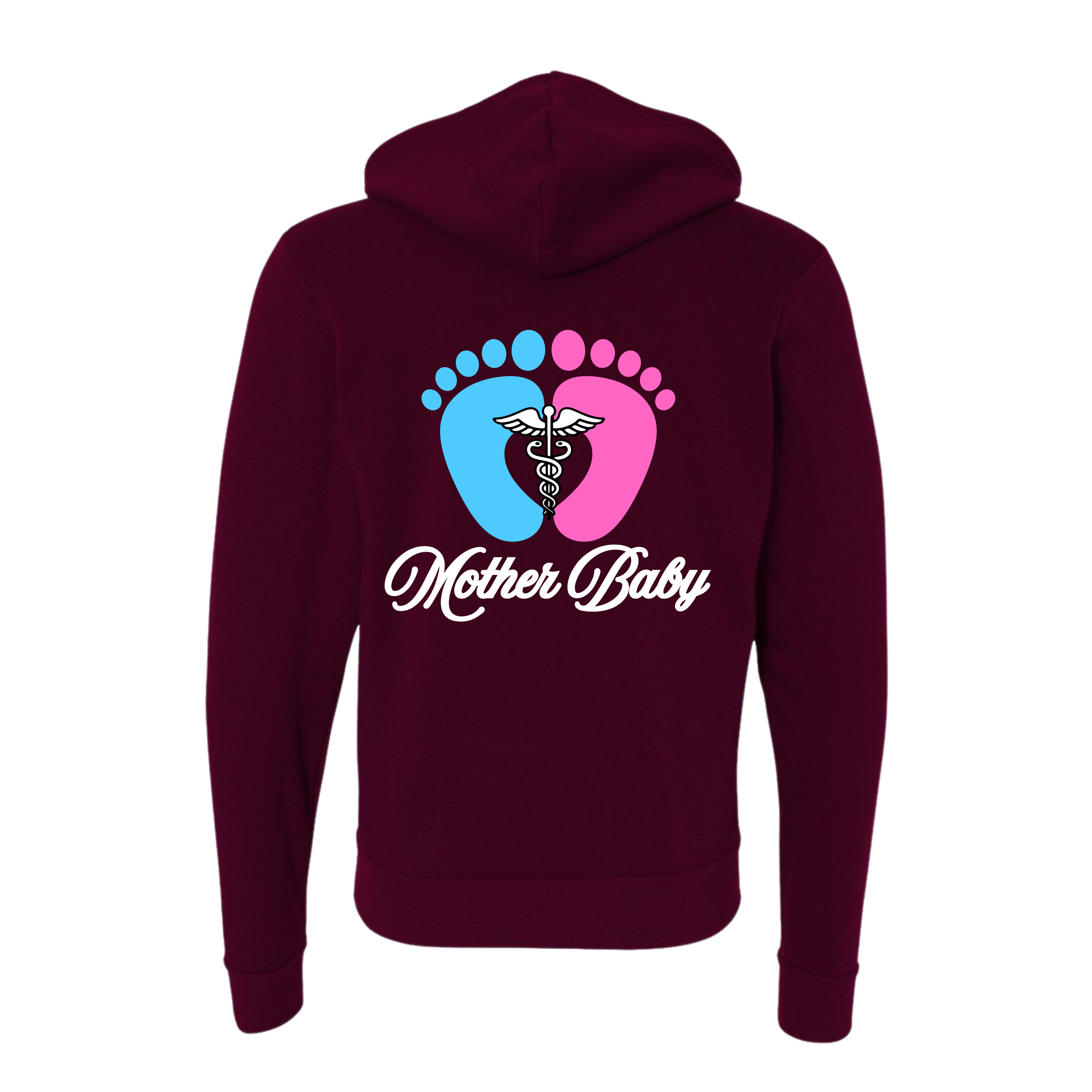 Mother Baby Postpartum Full Zip Hoodie
