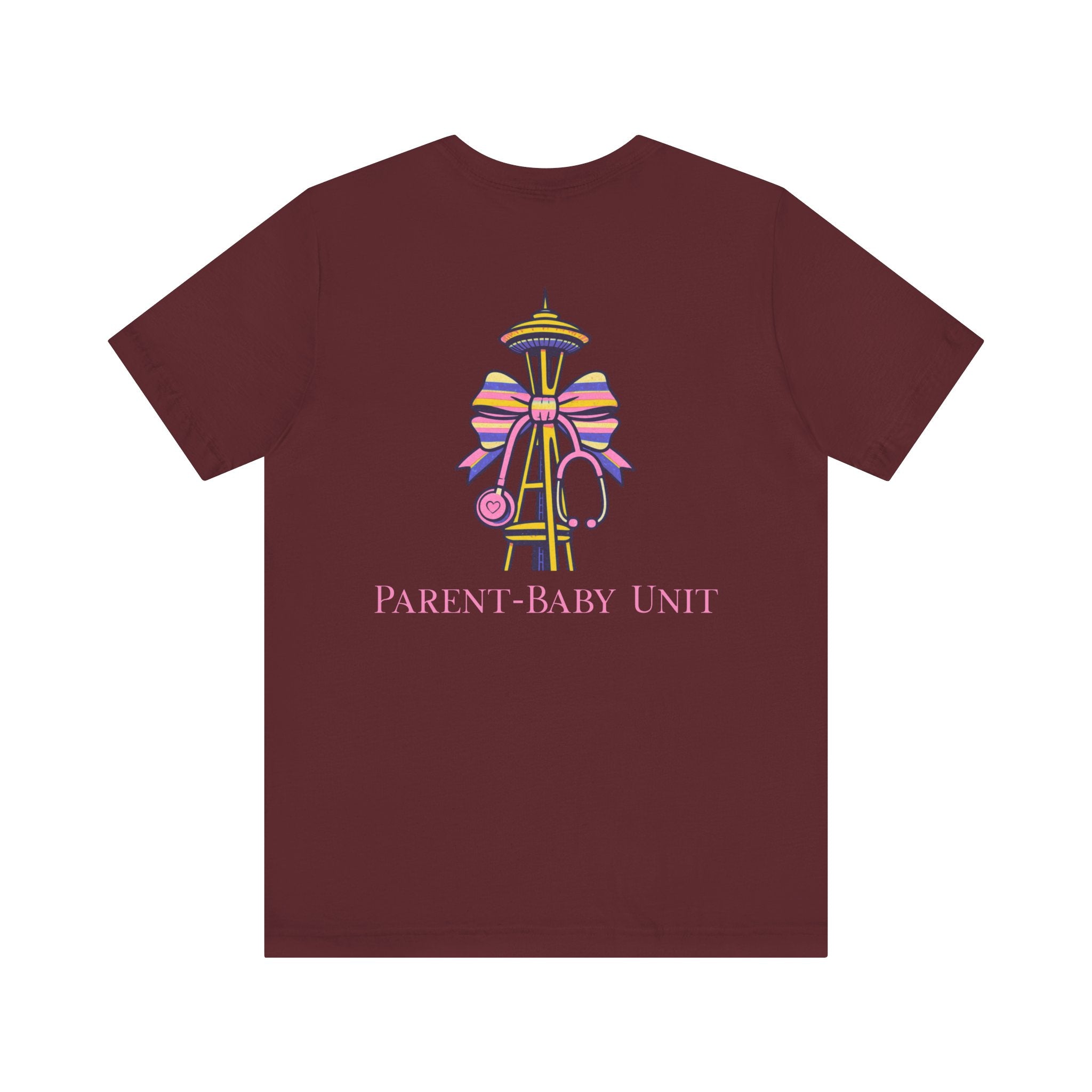 Mother-Baby/Parent-Baby/Postpartum Tee with Space Needle