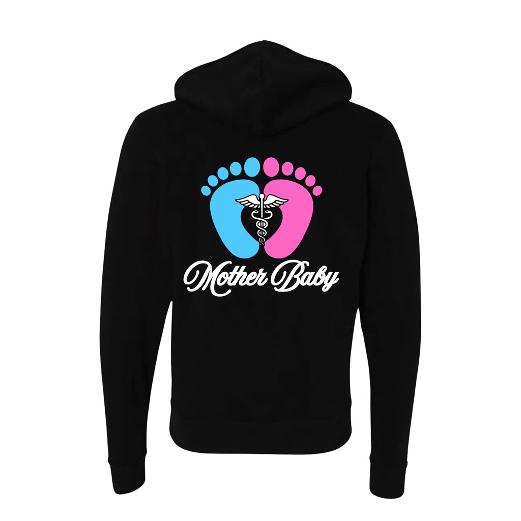 Mother Baby Postpartum Full Zip Hoodie