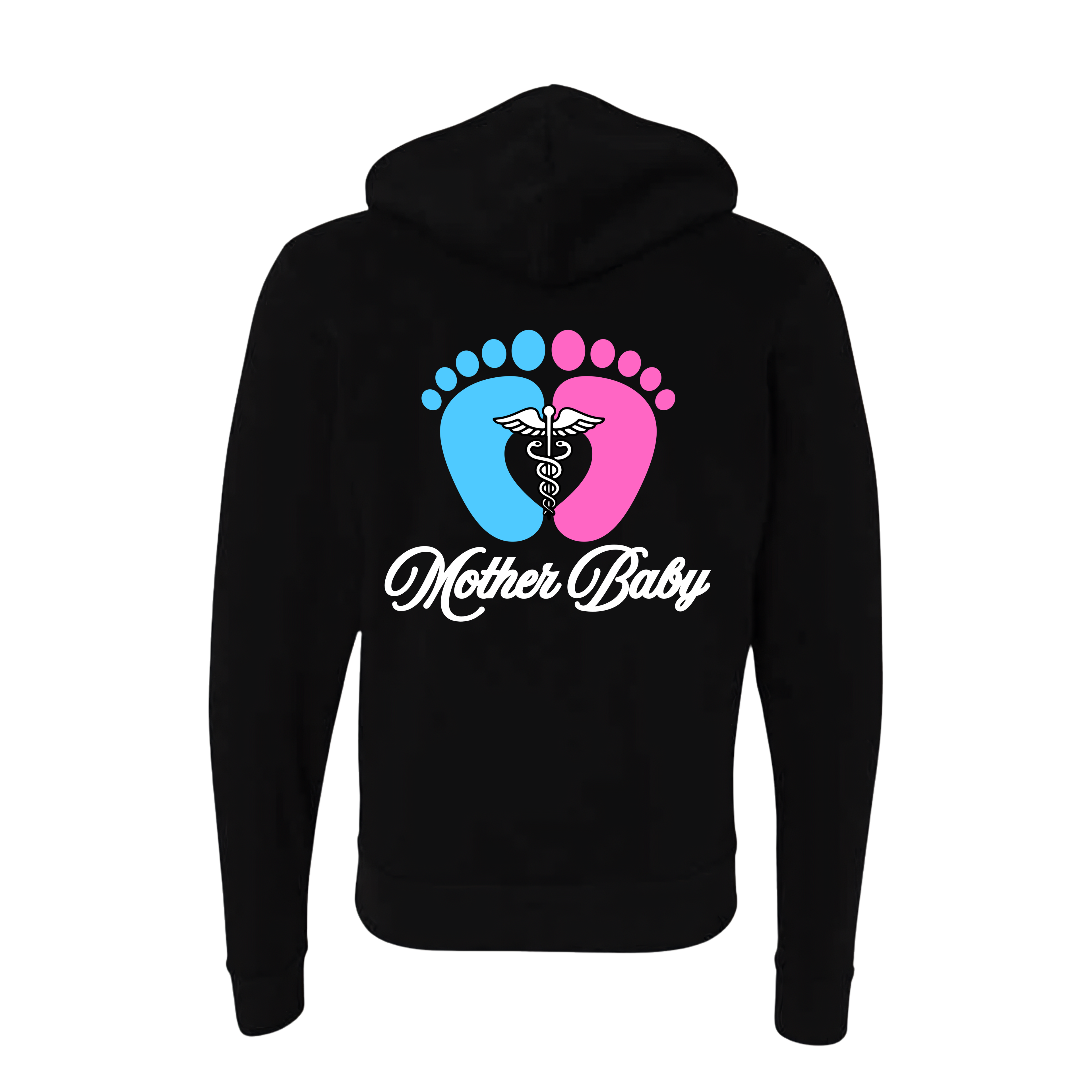 Mother Baby Postpartum Full Zip Hoodie