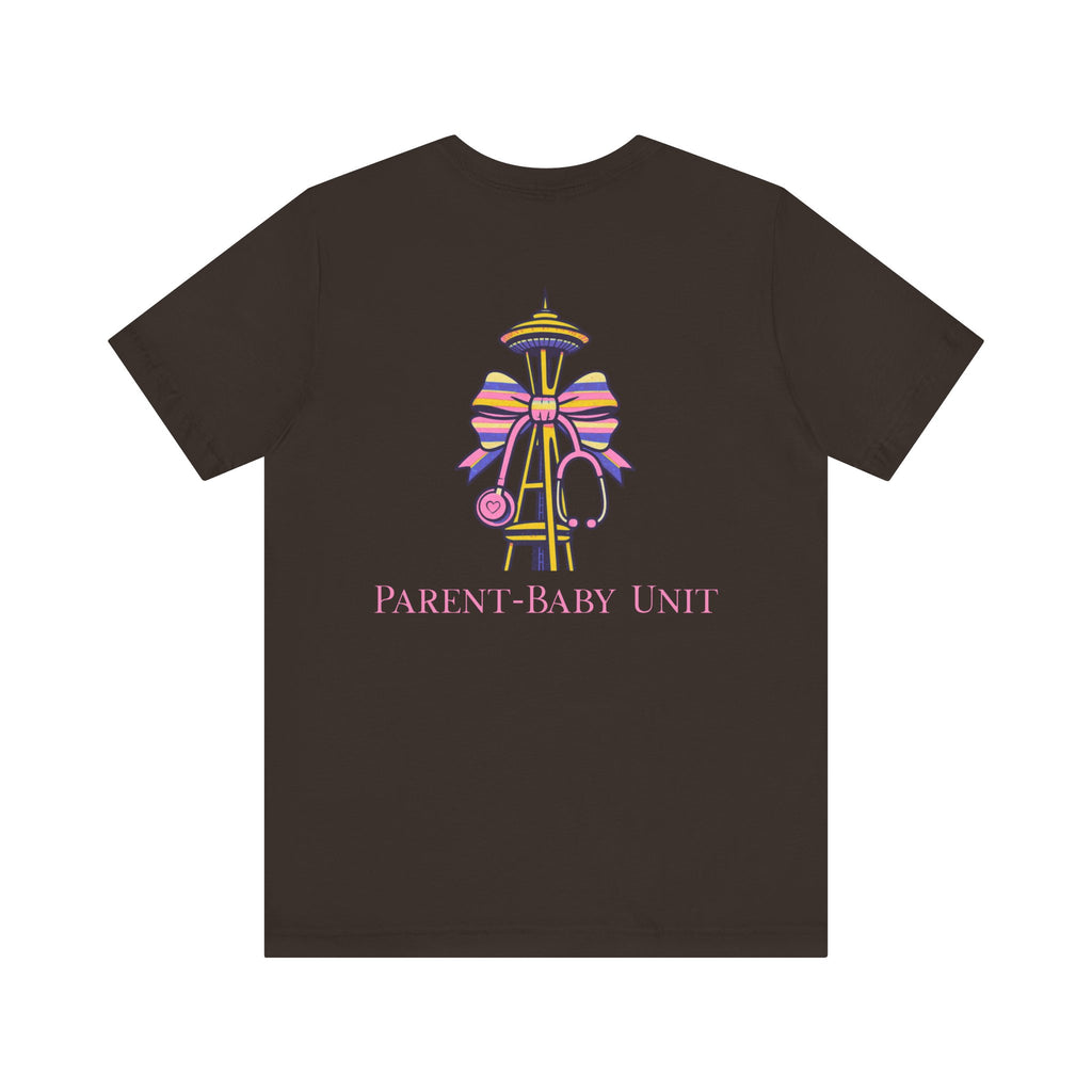 Mother-Baby/Parent-Baby/Postpartum Tee with Space Needle
