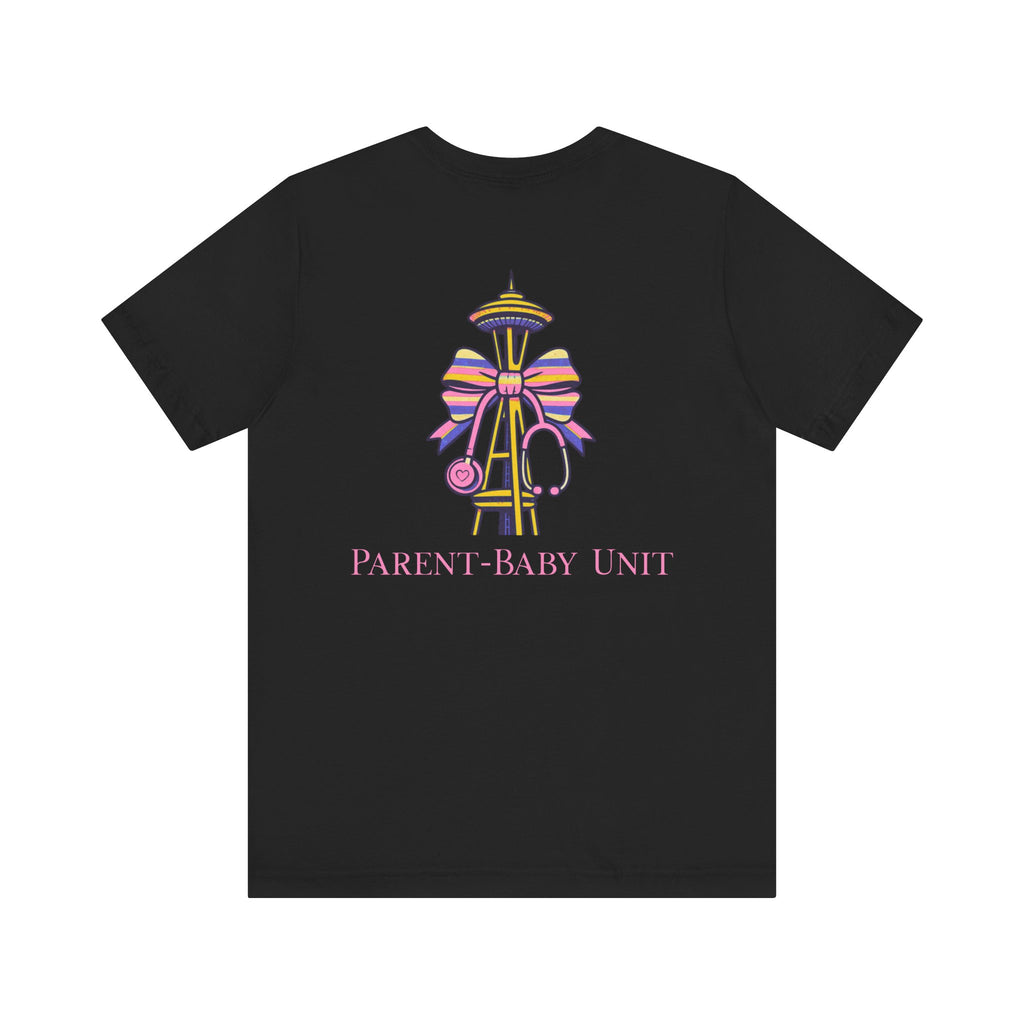 Mother-Baby/Parent-Baby/Postpartum Tee with Space Needle