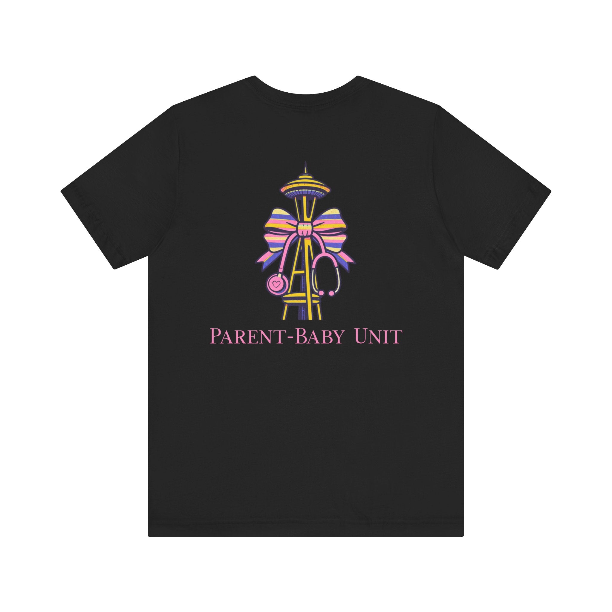 Mother-Baby/Parent-Baby/Postpartum Tee with Space Needle