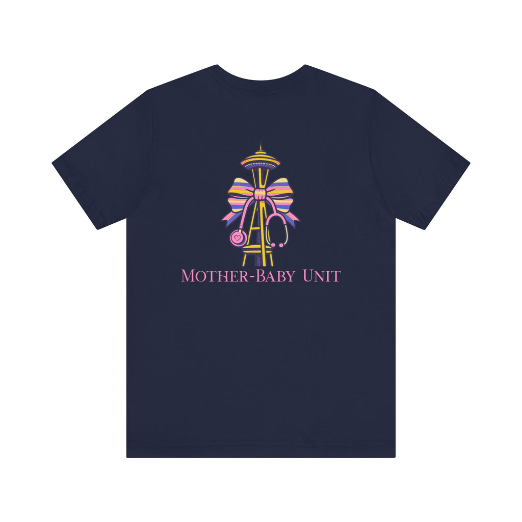 Mother-Baby/Parent-Baby/Postpartum Tee with Space Needle
