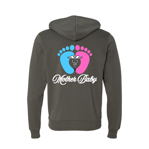 Mother Baby Postpartum Full Zip Hoodie